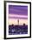 City Skyline / Night View, Auckland, North Island, New Zealand-Steve Vidler-Framed Photographic Print