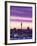 City Skyline / Night View, Auckland, North Island, New Zealand-Steve Vidler-Framed Photographic Print