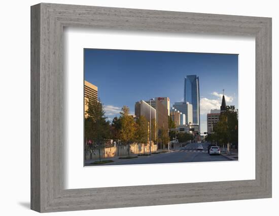 City Skyline, Oklahoma City, Oklahoma, USA-Walter Bibikow-Framed Photographic Print