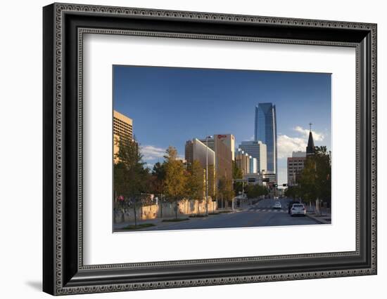 City Skyline, Oklahoma City, Oklahoma, USA-Walter Bibikow-Framed Photographic Print