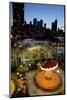 City Skyline Overview of Navy Pier at Sunset, Chicago, Illinois-Cindy Miller Hopkins-Mounted Photographic Print