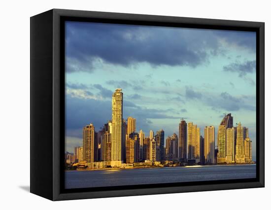 City Skyline, Panama City, Panama, Central America-Christian Kober-Framed Premier Image Canvas