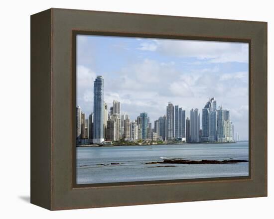 City Skyline, Panama City, Panama, Central America-Christian Kober-Framed Premier Image Canvas