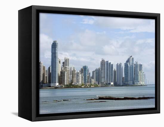 City Skyline, Panama City, Panama, Central America-Christian Kober-Framed Premier Image Canvas