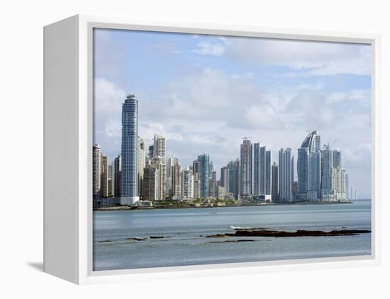 City Skyline, Panama City, Panama, Central America-Christian Kober-Framed Premier Image Canvas