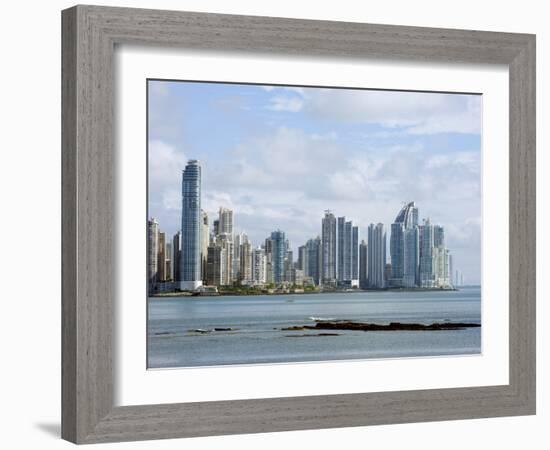 City Skyline, Panama City, Panama, Central America-Christian Kober-Framed Photographic Print