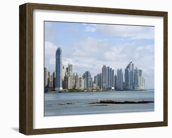 City Skyline, Panama City, Panama, Central America-Christian Kober-Framed Photographic Print