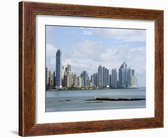 City Skyline, Panama City, Panama, Central America-Christian Kober-Framed Photographic Print