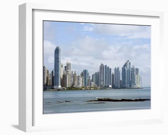 City Skyline, Panama City, Panama, Central America-Christian Kober-Framed Photographic Print