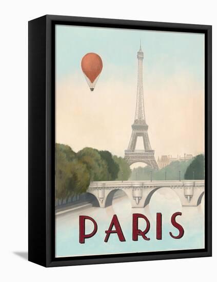 City Skyline Paris-Marco Fabiano-Framed Stretched Canvas