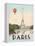 City Skyline Paris-Marco Fabiano-Framed Stretched Canvas