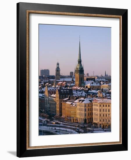 City Skyline, Stockholm, Sweden, Scandinavia, Europe-Sylvain Grandadam-Framed Photographic Print