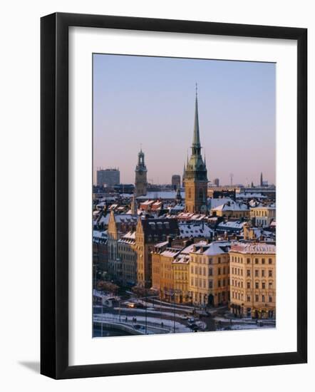 City Skyline, Stockholm, Sweden, Scandinavia, Europe-Sylvain Grandadam-Framed Photographic Print