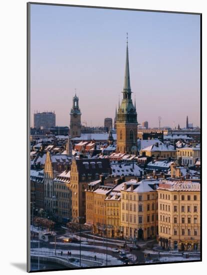 City Skyline, Stockholm, Sweden, Scandinavia, Europe-Sylvain Grandadam-Mounted Photographic Print