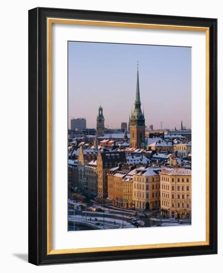 City Skyline, Stockholm, Sweden, Scandinavia, Europe-Sylvain Grandadam-Framed Photographic Print