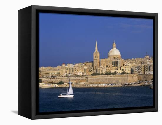 City Skyline, Valetta, Malta-Steve Vidler-Framed Premier Image Canvas