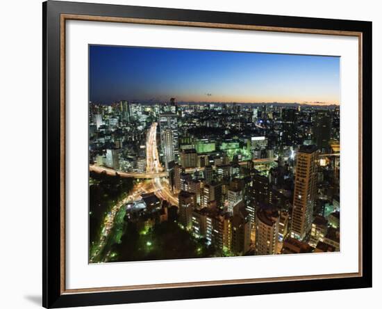 City Skyline View from Tokyo Tower, Tokyo, Japan, Asia-Christian Kober-Framed Photographic Print