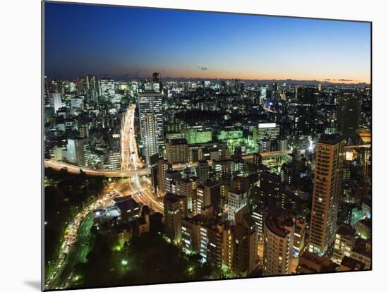 City Skyline View from Tokyo Tower, Tokyo, Japan, Asia-Christian Kober-Mounted Photographic Print