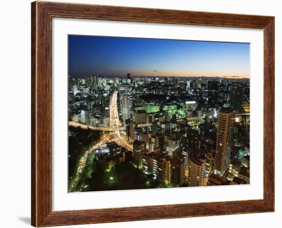 City Skyline View from Tokyo Tower, Tokyo, Japan, Asia-Christian Kober-Framed Photographic Print