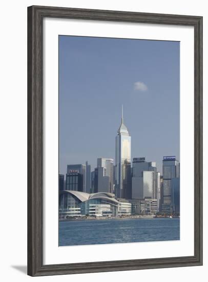 City Skyline View from Victoria Harbor, Hong Kong, China-Cindy Miller Hopkins-Framed Photographic Print