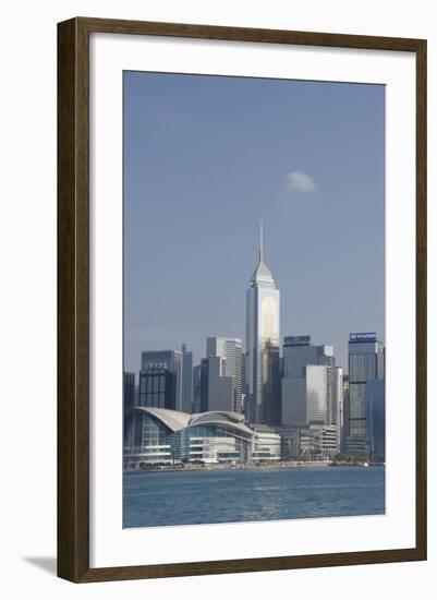 City Skyline View from Victoria Harbor, Hong Kong, China-Cindy Miller Hopkins-Framed Photographic Print