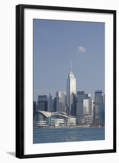 City Skyline View from Victoria Harbor, Hong Kong, China-Cindy Miller Hopkins-Framed Photographic Print