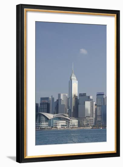 City Skyline View from Victoria Harbor, Hong Kong, China-Cindy Miller Hopkins-Framed Photographic Print