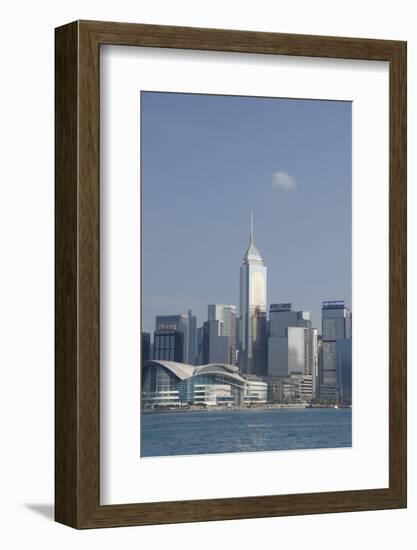 City Skyline View from Victoria Harbor, Hong Kong, China-Cindy Miller Hopkins-Framed Photographic Print