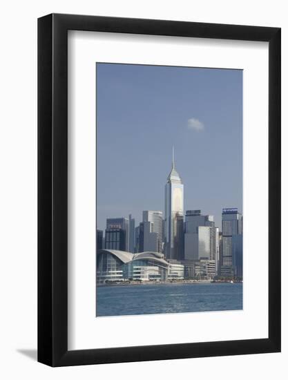 City Skyline View from Victoria Harbor, Hong Kong, China-Cindy Miller Hopkins-Framed Photographic Print