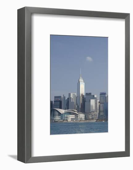 City Skyline View from Victoria Harbor, Hong Kong, China-Cindy Miller Hopkins-Framed Photographic Print