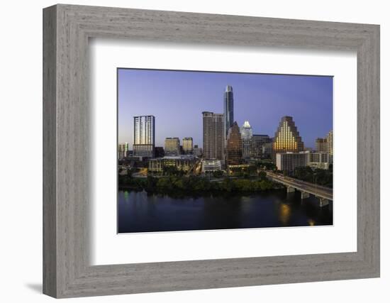 City Skyline Viewed across the Colorado River-Gavin-Framed Photographic Print