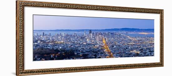 City Skyline Viewed from Twin Peaks, San Francisco, California, USA-Gavin Hellier-Framed Photographic Print