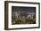 City skyline viewed from Victoria Peak by night, Hong Kong, China, Asia-Fraser Hall-Framed Photographic Print