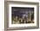 City skyline viewed from Victoria Peak by night, Hong Kong, China, Asia-Fraser Hall-Framed Photographic Print