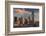 City Skyline with Devon Tower at Dusk, Oklahoma City, Oklahoma, USA-Walter Bibikow-Framed Photographic Print