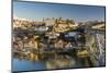 City skyline with Douro river and Dom Luis I bridge, Porto, Portugal-Stefano Politi Markovina-Mounted Photographic Print