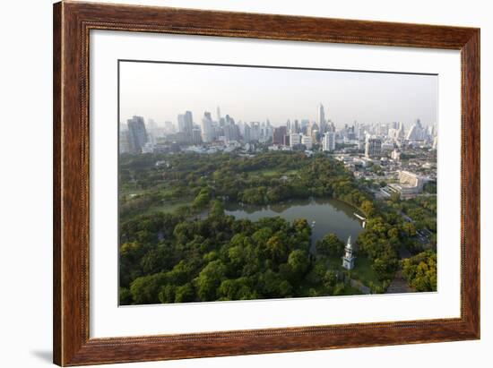 City Skyline with Lumphini Park-Lee Frost-Framed Photographic Print