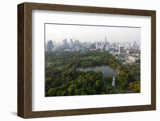 City Skyline with Lumphini Park-Lee Frost-Framed Photographic Print