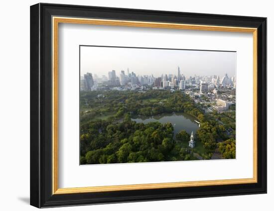 City Skyline with Lumphini Park-Lee Frost-Framed Photographic Print