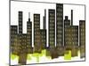 City Skyline-prawny-Mounted Art Print