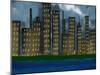 City Skyline-prawny-Mounted Art Print