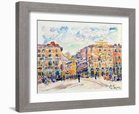 City Square, C1925-Paul Signac-Framed Giclee Print