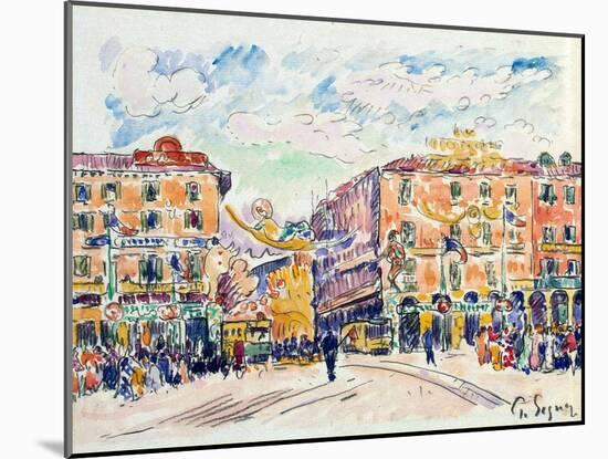 City Square, C1925-Paul Signac-Mounted Giclee Print