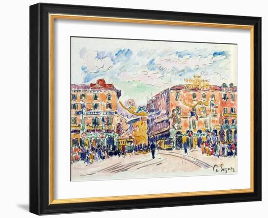 City Square, C1925-Paul Signac-Framed Giclee Print