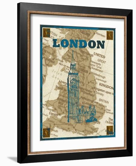 City Stops II-Nicholas Biscardi-Framed Art Print