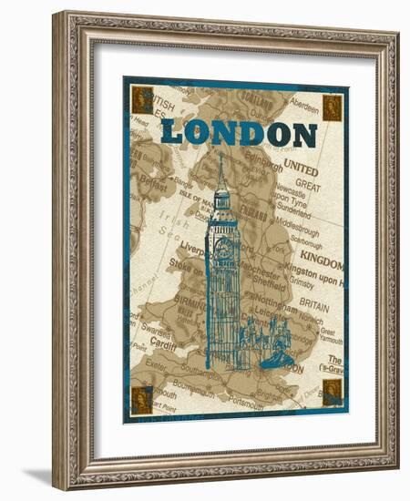 City Stops II-Nicholas Biscardi-Framed Premium Giclee Print