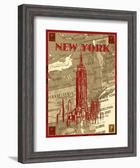 City Stops III-Nicholas Biscardi-Framed Art Print