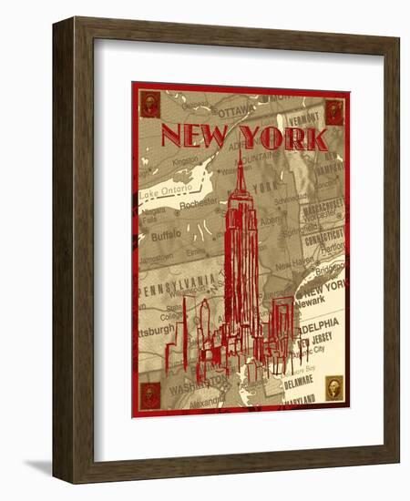 City Stops III-Nicholas Biscardi-Framed Art Print