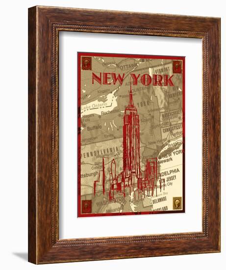 City Stops III-Nicholas Biscardi-Framed Art Print