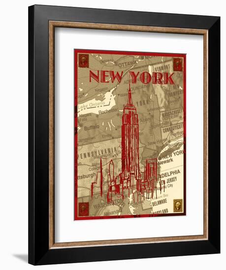 City Stops III-Nicholas Biscardi-Framed Art Print